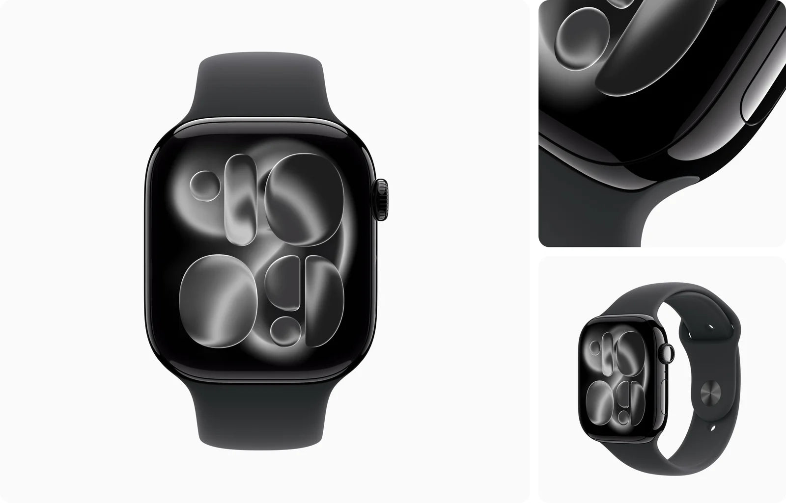 Apple Watch Series 11 (GPS, 42mm) - Space Grey Aluminium Case with Black Sport Band