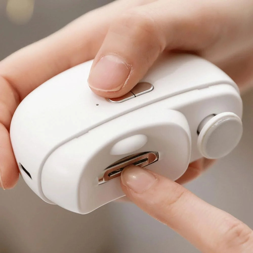 Automatic Electric Nail Clipper - Rechargeable Safe Nail Trimmer